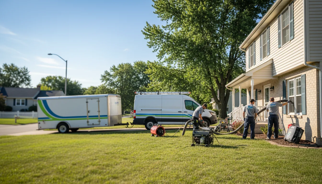 Flooded Basement Restoration And Cleanup With Repair in Mcdermott, OH near me